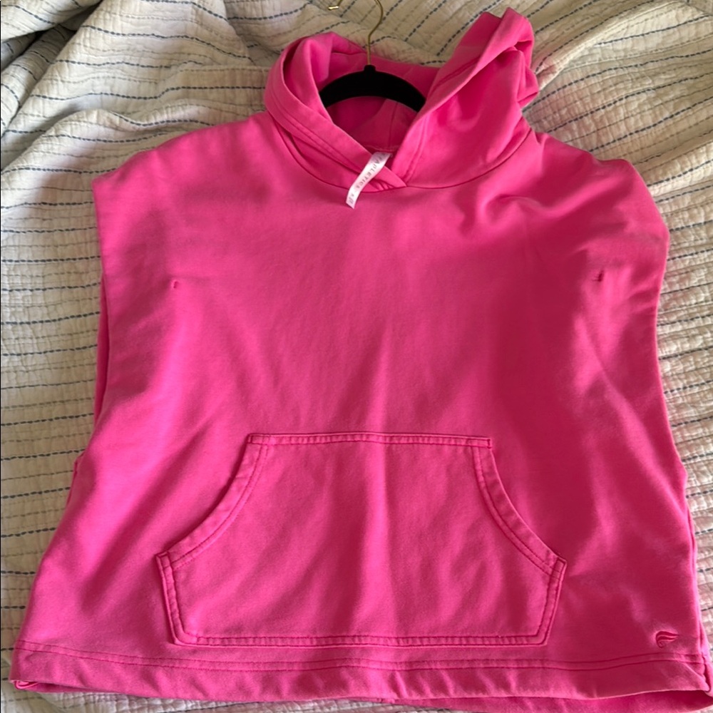Pre-loved Fabletics Pink sleeveless Hoodie